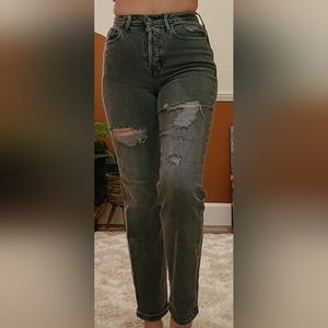 Hollister Faded Black Distressed Jeans